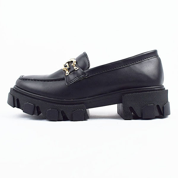 Chaussure mocassin femme 01-01 noir derbie et chaussure femme Maroc